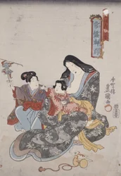 Tokiwa Gozen et ses enfants